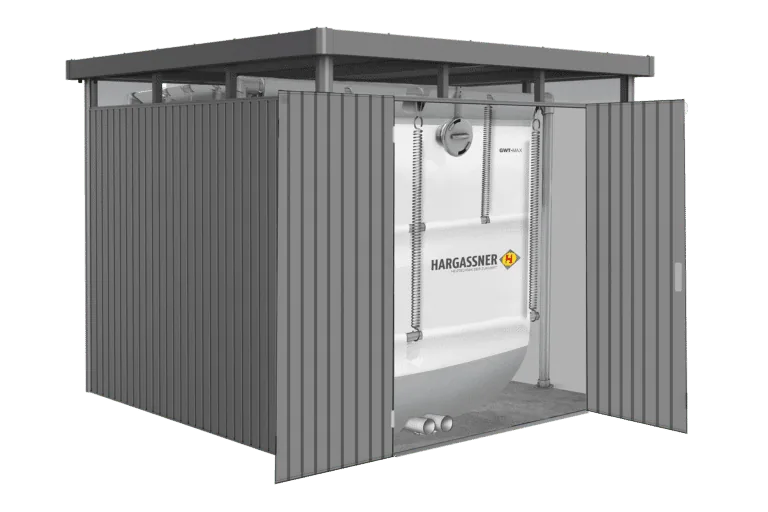 Bag Silo for outdoor mounting