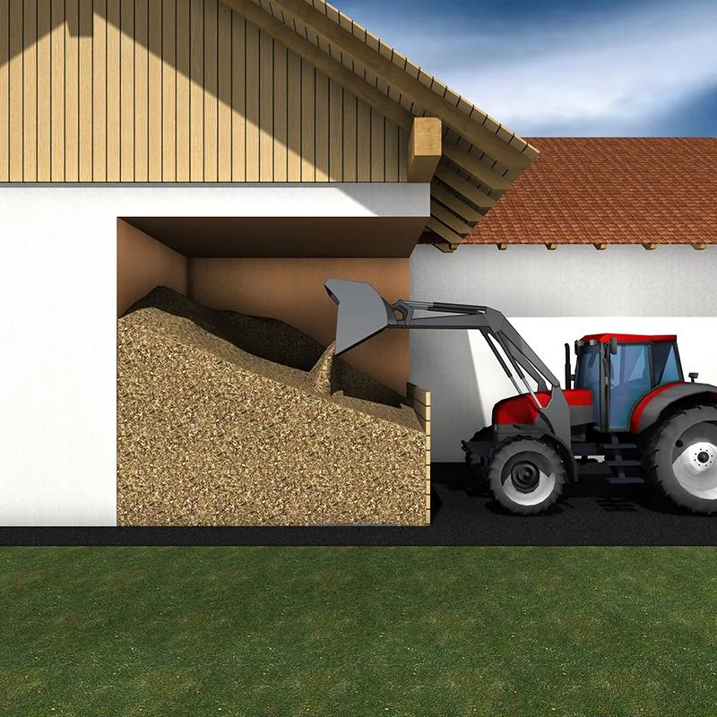 Conventional front loader filling