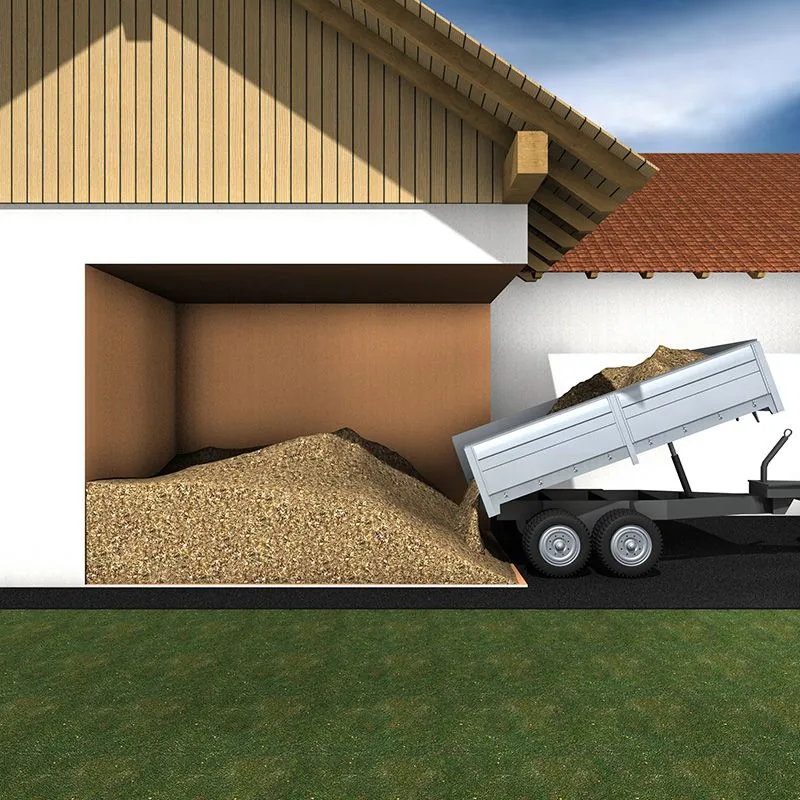 Conventional filling with a wheel loader