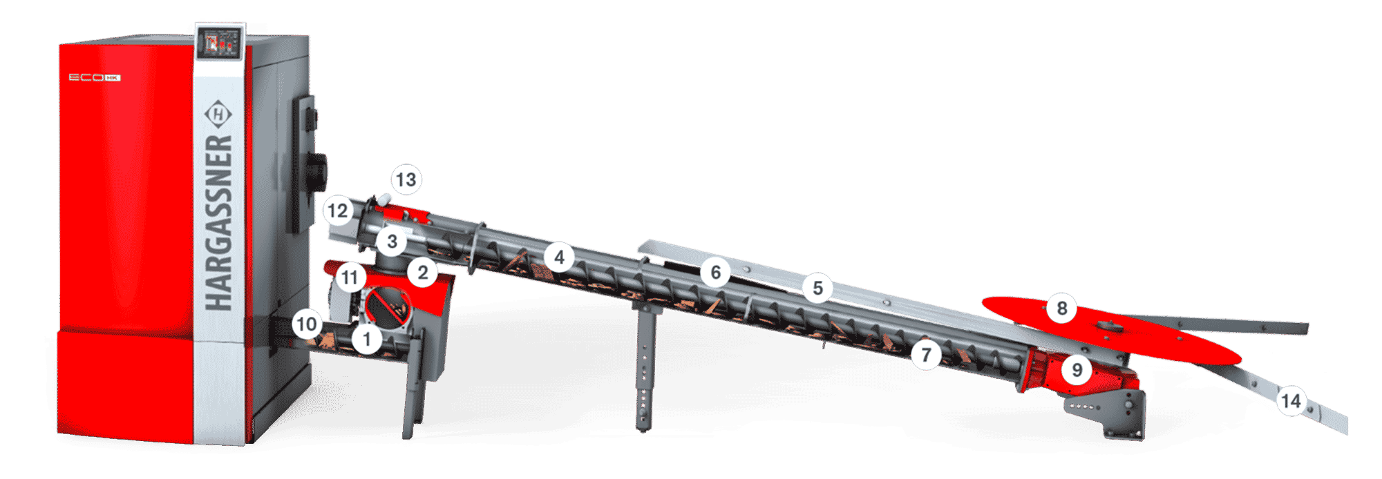Detailed cross section of ECO fuel extraction system
