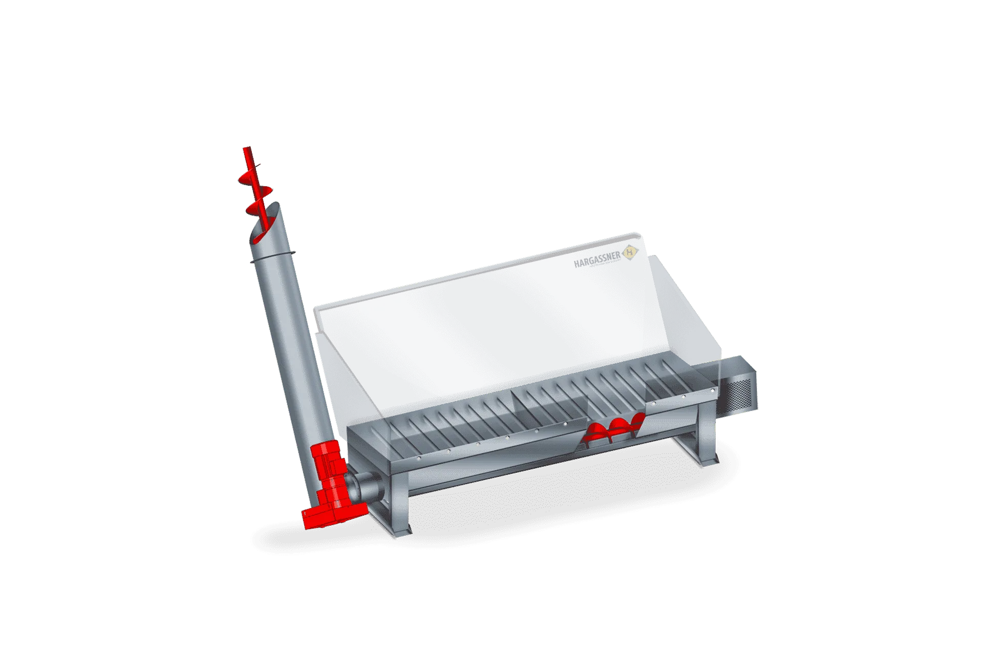 Feeding system with variable inclination