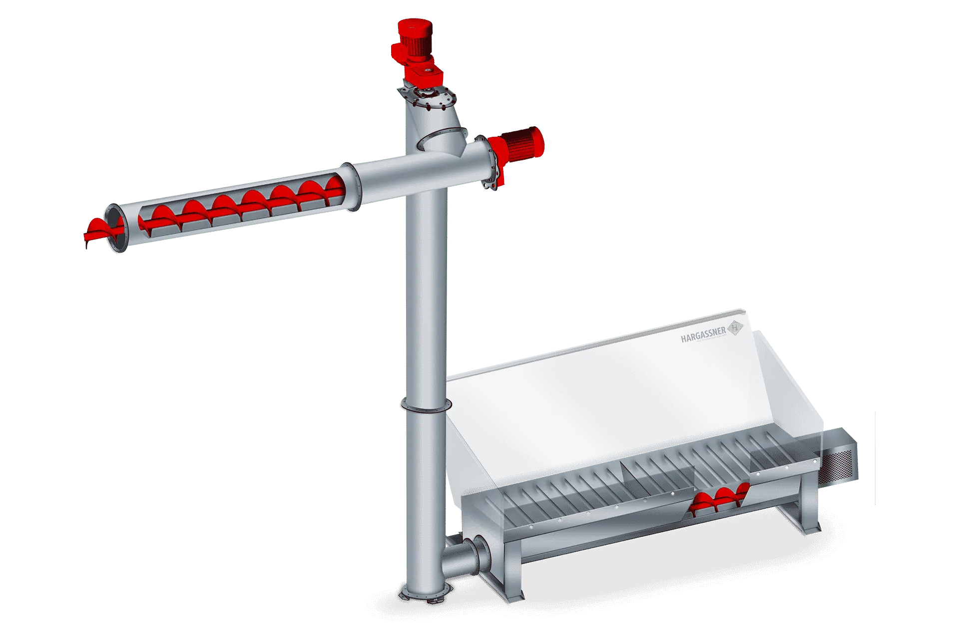 Horizontal distribution auger