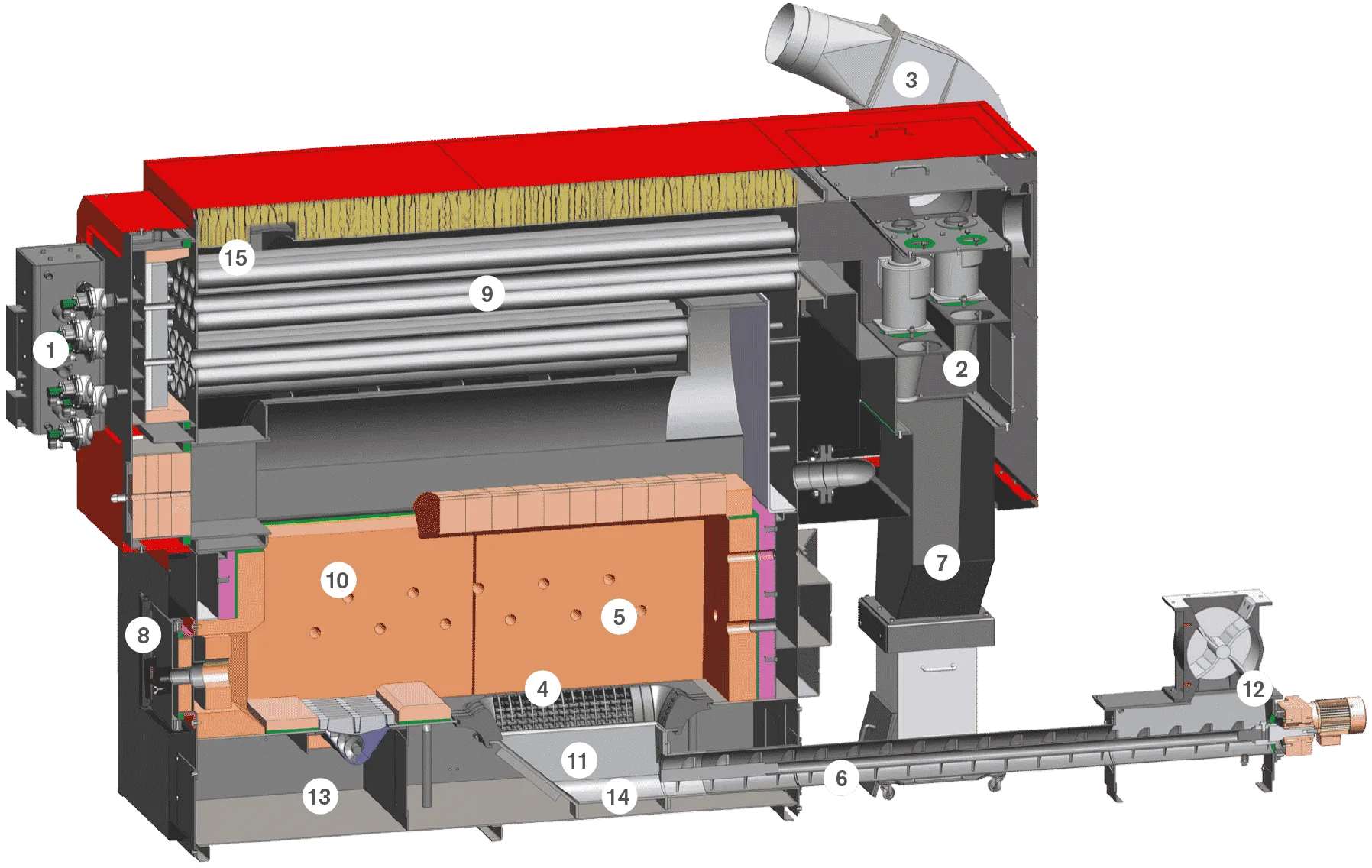 Magno-UF component diagram 300-550 kW