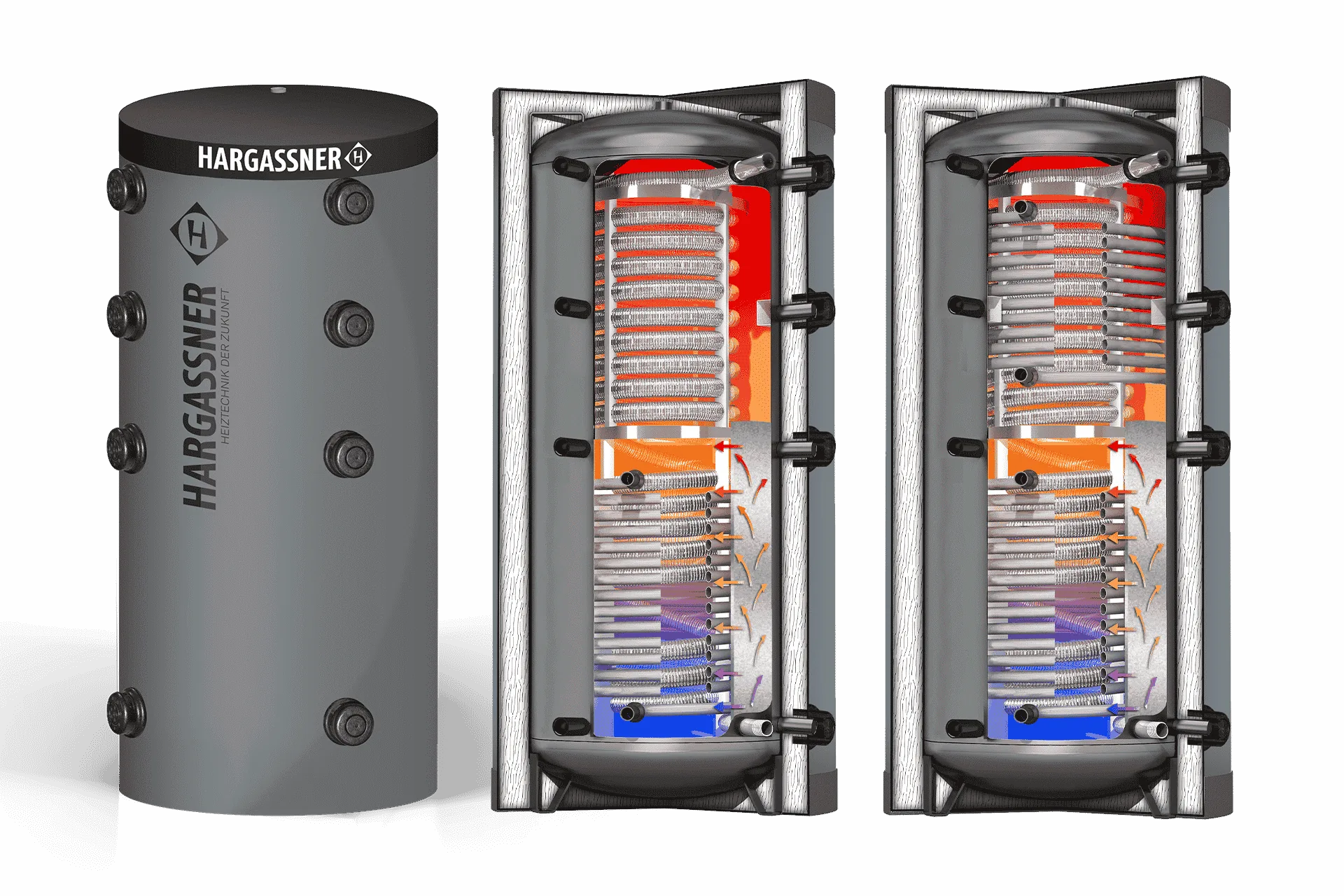 Hygienic stratified solar accumulator